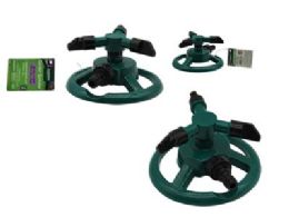 12 Wholesale Rotating Garden Sprinkler 3 Arms