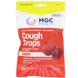 144 pieces Cough Drops 30ct Cherry Mgc Health - Pain and Allergy Relief