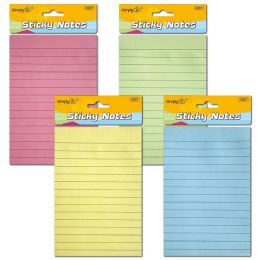 48 Packs Lined Sticky Notes - School and Office Supply Gear