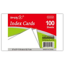36 Packs Unruled Index Cards - School and Office Supply Gear