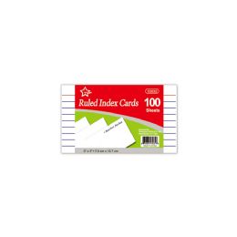 48 Packs Ruled Index Cards - School and Office Supply Gear