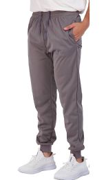 Yacht & Smith Mens Fleece Jogger Pants Gray Size xl