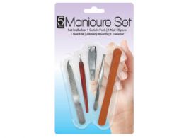 72 pieces AlL-IN-One 5 Piece Travel Manicure Set - Manicure and Pedicure Items