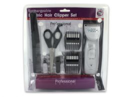 6 pieces Rechargeable Hair Clipper Set With Accessories - Hair Accessories