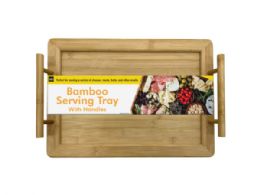 3 of Bamboo Serving Board Tray With Handles