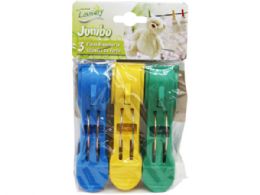 108 pieces 3 Pack Jumbo Plastic Clothespins Pegs - Clothes Pins