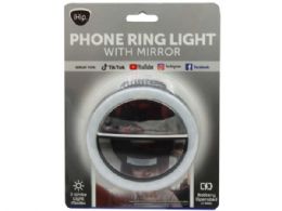 48 pieces Ihip Phone Ring Light With Mirror In Assorted Colors - Cell Phone Accessories