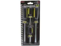 24 pieces 4 Pack Philips And Slotted Screwdriver Set - Screwdrivers and Sets