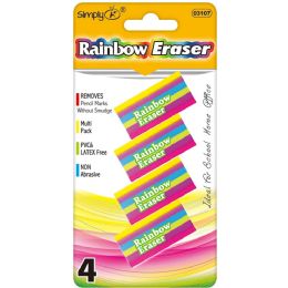 24 Pieces Rainbow Erasers - Erasers