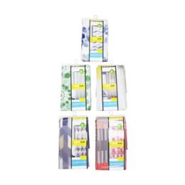 24 Wholesale Printed Peva Shower Curtain W Hooks