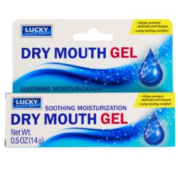 24 pieces Dry Mouth Gel .5oz Lucky - Pain and Allergy Relief