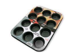 12 pieces Muffin Bake Pan - Aluminum Pans