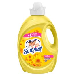 4 Pieces Suavitel Fabric Softener 120 Oz Morning Sun (yellow) - Laundry Detergent