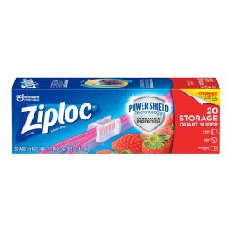 12 of Ziploc Slider Storage Bag 1 Qt 20 ct