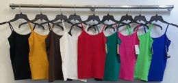 144 Pieces Women's Assorted Colors Camisole Tops - Womens Camisoles & Tank Tops