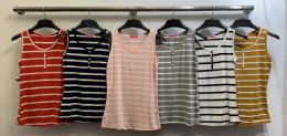 72 Pieces Women's Assorted Colors Cotton Camisole Tops - Womens Camisoles & Tank Tops