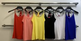 72 Pieces Women's Assorted Colors Cotton Camisole Tops - Womens Camisoles & Tank Tops