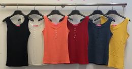 72 Pieces Women's Assorted Colors Cotton Camisole Tops - Womens Camisoles & Tank Tops