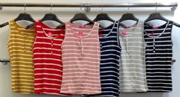 72 Pieces Women's Assorted Colors Cotton Camisole Tops - Womens Camisoles & Tank Tops