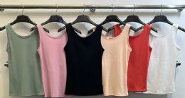 72 Pieces Women's Assorted Colors Cotton Camisole Tops - Womens Camisoles & Tank Tops
