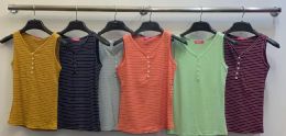 72 Pieces Women's Assorted Colors Cotton Camisole Tops - Womens Camisoles & Tank Tops