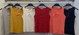 72 Pieces Women's Assorted Colors Cotton Camisole Tops - Womens Camisoles & Tank Tops