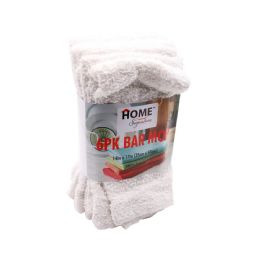 24 Wholesale 6pk Bar Mop 12x12" White