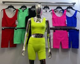 48 Pieces Womens 2 Piece Active Wear Set Top And Bottom - Women's Active Wear Sets