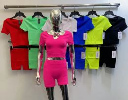 48 Pieces Womens 2 Piece Active Wear Set Top And Bottom - Women's Active Wear Sets