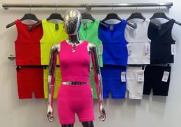 48 Pieces Womens 2 Piece Active Wear Set Top And Bottom - Women's Active Wear Sets