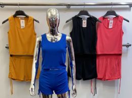 48 Pieces Womens 2 Piece Active Wear Set Top And Bottom - Women's Active Wear Sets