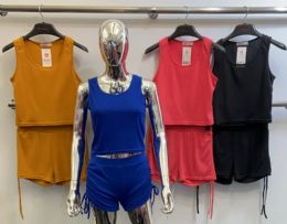 48 Pieces Womens 2 Piece Active Wear Set Top And Bottom - Women's Active Wear Sets