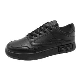 12 Wholesale Men's Low Court Sneaker Black