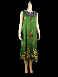 96 Pieces Womens Long Embroidered Flower Pattern Dress - Womens Sundresses & Fashion
