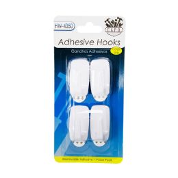 24 Pieces 4pk Damage Free Adhesive Hooks - Hooks