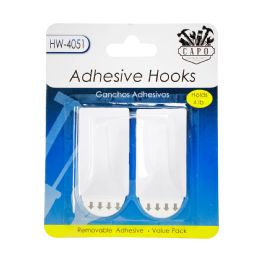 24 Pieces 2pk Damage Free Adhesive Hooks - Hooks