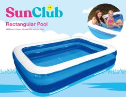 2 Pieces Inflatable Rectangular Pool - Water Sports