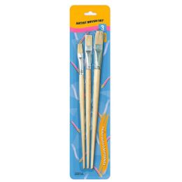 48 Pieces Artist Brushes 3 -pack Size 81012 Blistered - Brushes