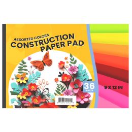 48 of Construction Paper Pad 9X12 36 Sheets
