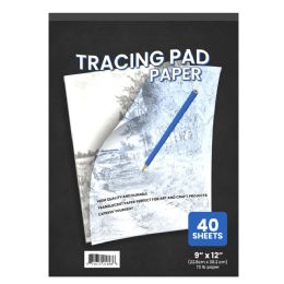 48 Pieces Tracing Paper Pad - 9 X 12 Inches, 72 Lb Paper, 40 Translucent White Sheets - Sketch, Tracing, Drawing & Doodle Pads