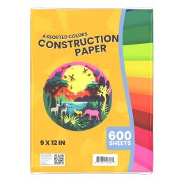 4 of Construction Paper Sheets 8 Colors 600 Sheets