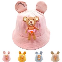 12 of Baby Kid's Sun Hat Set - Cute Ear & Bear Decor