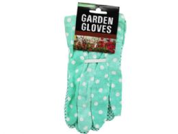 60 Wholesale Assorted Style Garden Glove With Raised Safety Grip Dots