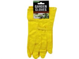72 of Assorted Green And Orange Cloth Gardening Gloves