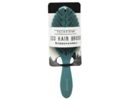 48 Wholesale Rockridge Biodegradeable Eco Hairbrush In Blue
