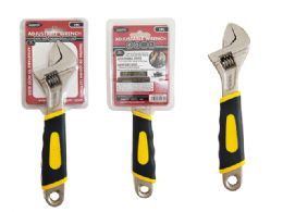 48 of 8" Steel Adjustable Wrenches With Rubber Grip