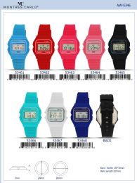 12 Pieces Digital Watch - 53462 assorted colors - Digital Watches