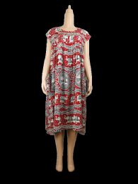 96 Pieces Womens Long Embroidered Elephant Pattern Dress - Womens Sundresses & Fashion