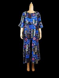 72 Pieces Womens Long Embroidered Flower Pattern Dress - Womens Sundresses & Fashion