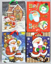 288 Wholesale Medium Size Christmas Gift Bags